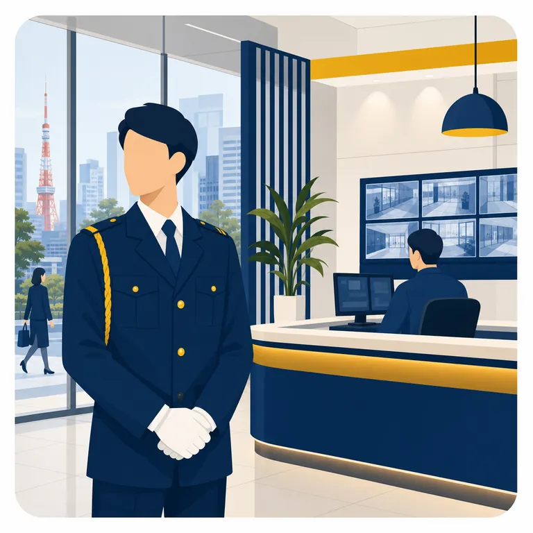 施設警備・常駐のイラスト