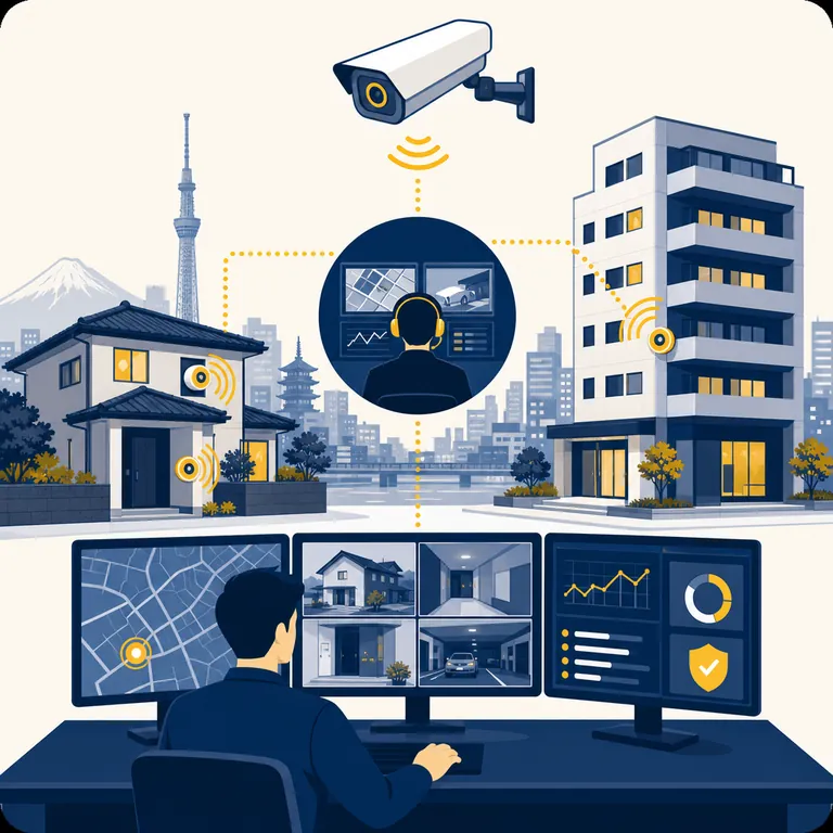 機械警備のイラスト
