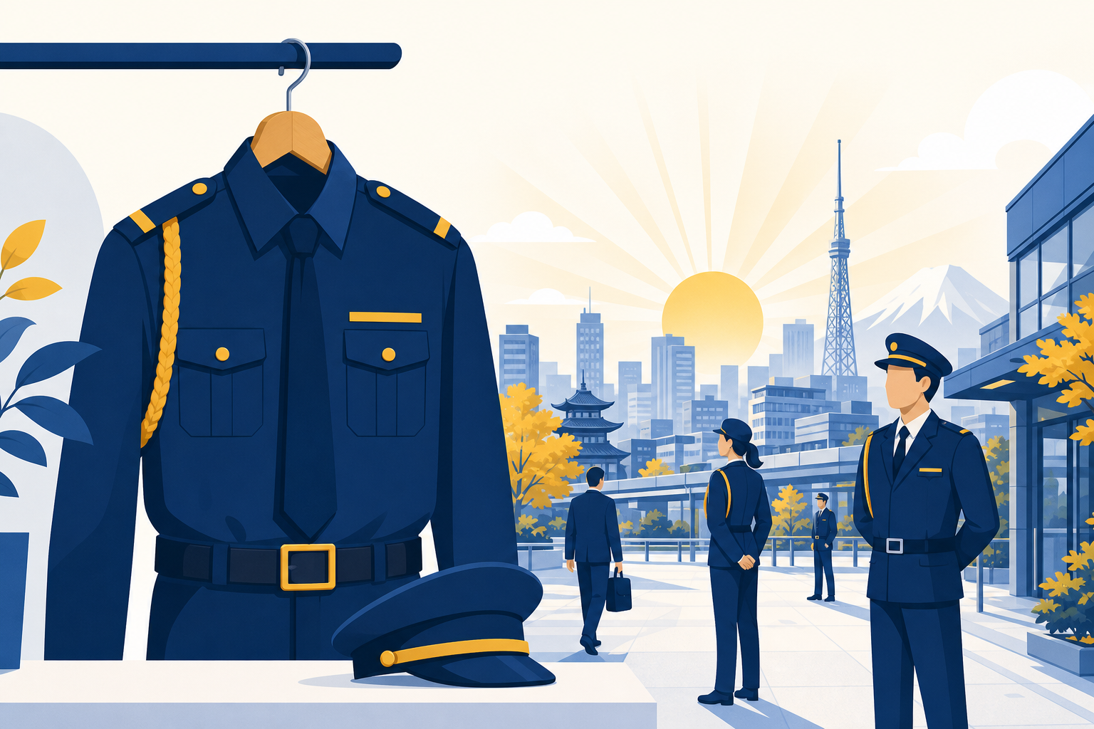 警備の仕事さがしのイメージイラスト